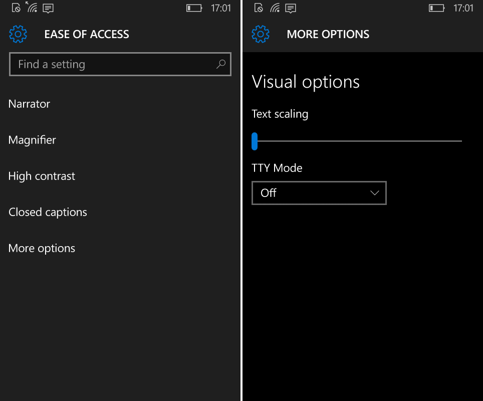 Windows 10 Mobile lacks 'Allow zooming on all web content' setting to override unzoomable viewports