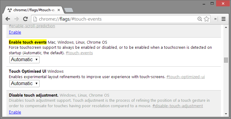 Touch Events can be explicitly enabled in Chrome's chrome://flags to test for sites/code that does the naive 'if it supports touch events i won't listen for click' assumptions